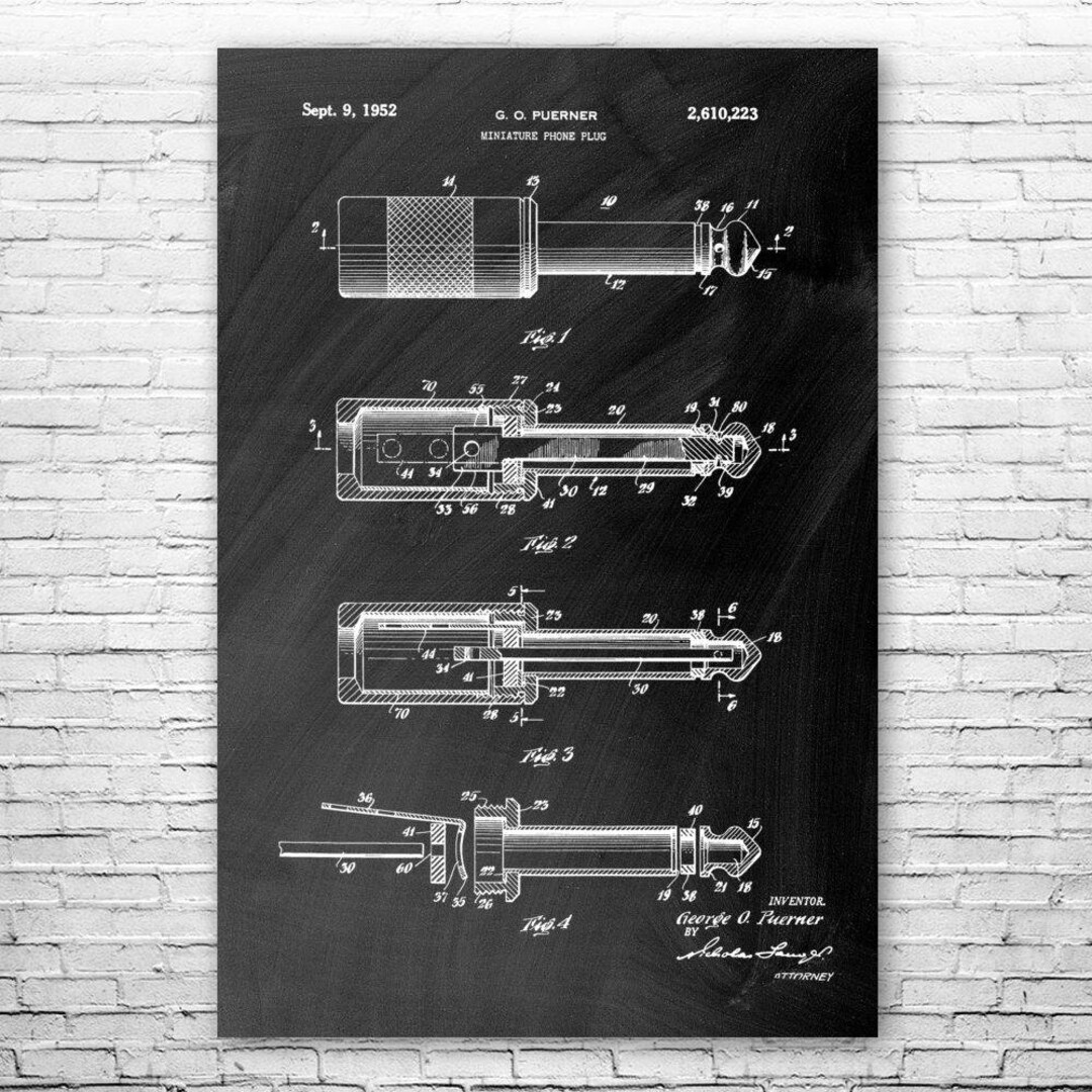 Audio Jack Poster Print, DJ Gift, Studio Decor, Music Shop Art