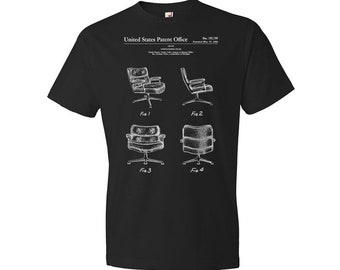 Office Chair Shirt, Boss Gifts, Office Apparel, Business Gifts, Furniture Maker, Designer Gifts, Chair Blueprint, Interior Decorator