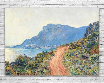Monet Corniche Near Monaco Art Print: Fine Art, Impressionism