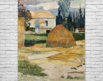 Paul Gauguin Landscape Near Arles Art Print: Fine Art, Post Impressionism