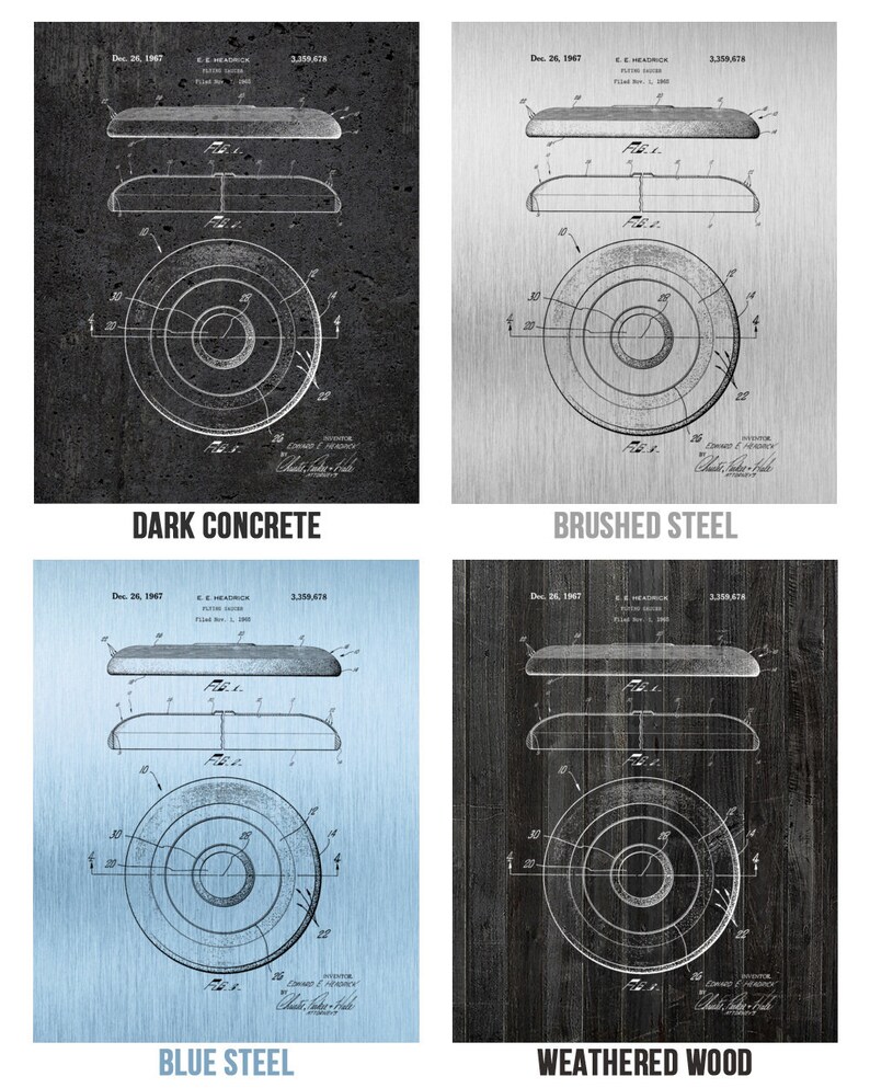 Disc Golf Patent Prints Set of 2 Disc Golf Gifts Disc Golf Etsy