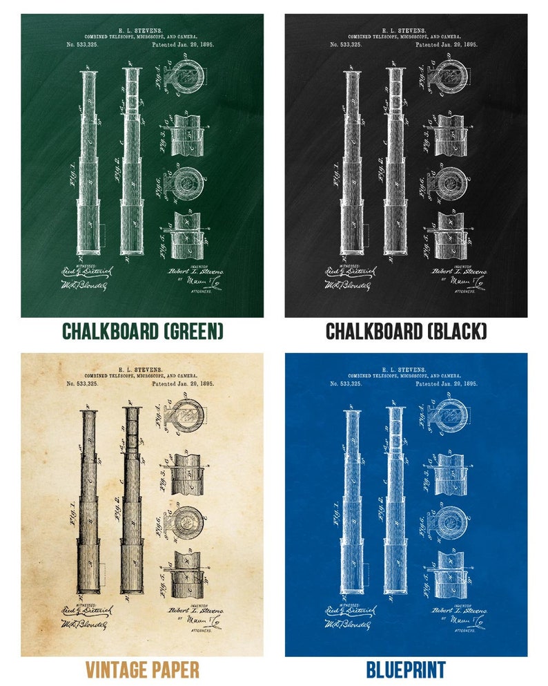 Boat Captain Stargazer Gift Sailor Gift Telescope Blueprint Nautical Decor Naval Decor Nautical Telescope Poster Print Navigator Gift