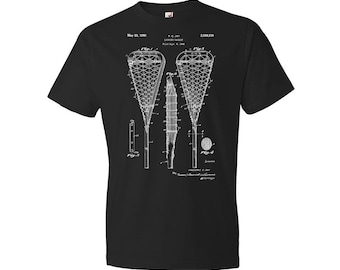 Lacrosse Stick Patent T-Shirt: Lacrosse Gifts, Lacrosse Shirts