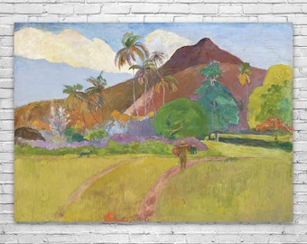 Paul Gauguin Tahitian Landscape Art Print: Fine Art, Post Impressionism
