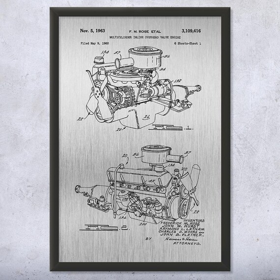 Chrysler 220 Slant Six Engine Shirt Mechanic Gift Race Car Tee Engine Blueprint Chrysler 220 Slant Six Engine Shirt Mechanic Gift Race Car Tee Engine Blueprint