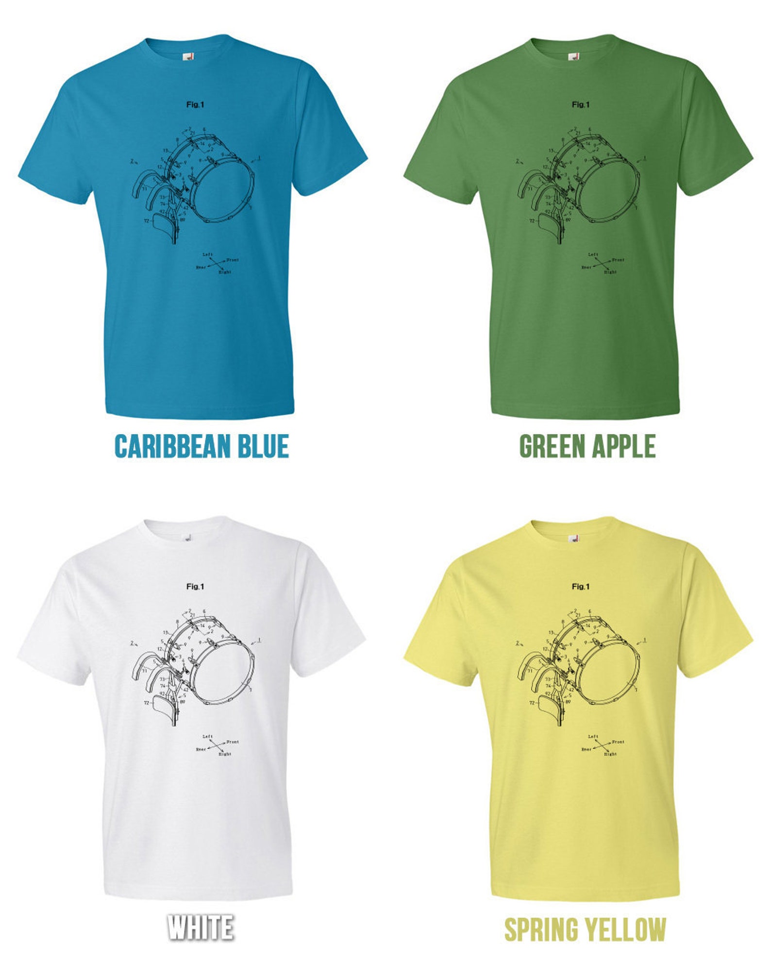 Marching Bass Drum Shirt Musician Gift Drummer Gift Drum T Etsy