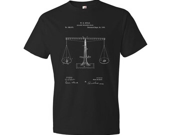 Scales of Justice Shirt, Law Student, Lawyer Gift, Courtroom Shirt, Paralegal Gift, Law School Tee, Judge Gift, Law Office Shirt