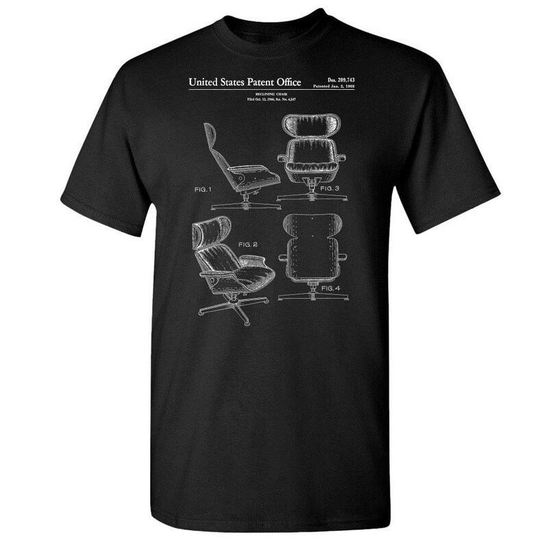 Eames Lounge Chair Shirt Executive Chair Retro Furniture Designer Gift Vintage Chair Interior Decorator Modern Furniture Home Design