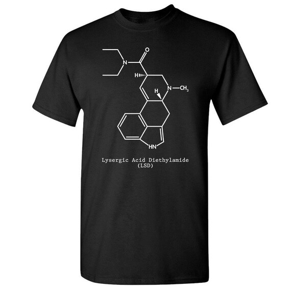 LSD Molecule Poster Print Acid Tests Psychedelic Rock Hippy Culture Stoner Gift
