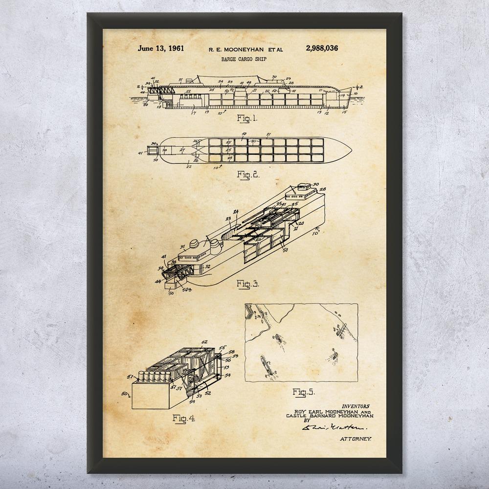 Vintage Ship Blueprints