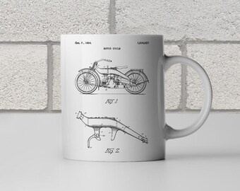 Motorcycle Patent Mug: Biker Gift