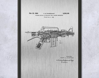 Bolt Action Rifle Wall Art Printable Magazine Rifle Design -  Sweden