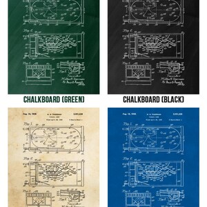 Pinball Patent Posters Set of 6, Pinball Gift, Arcade Decor, Gamer Gift, Pinball Blueprint, Retro Gaming Gift, Pinball Machine Art, Wall Art image 2