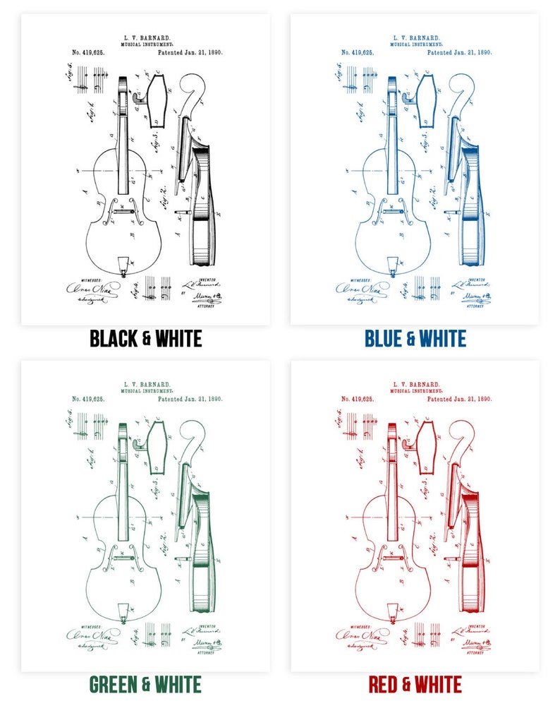 Cello Poster Print Cello Blueprint Musician Gift Music Etsy