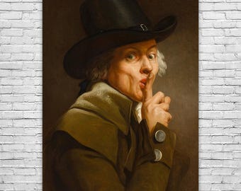 Joseph Ducreux The Silence Art Print: Funny Art, Self Portrait