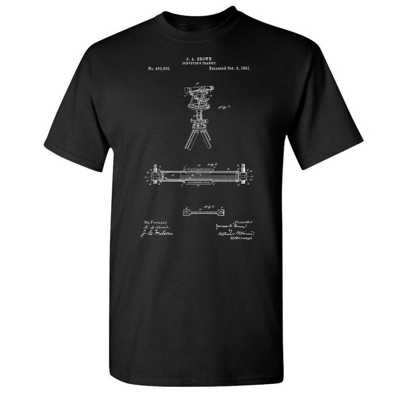 Surveyors Transit Shirt Surveyor Gift Theodolite Engineer Etsy - image 0