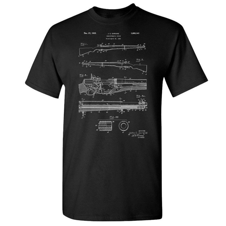 Framed M1 Garand Rifle WW2 Print WW2 Weapon Semi Automatic Rifle Gun Enthusiast