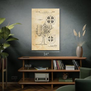 Film Projector Patent Art Print: Actor Gift, Filmmaker image 4