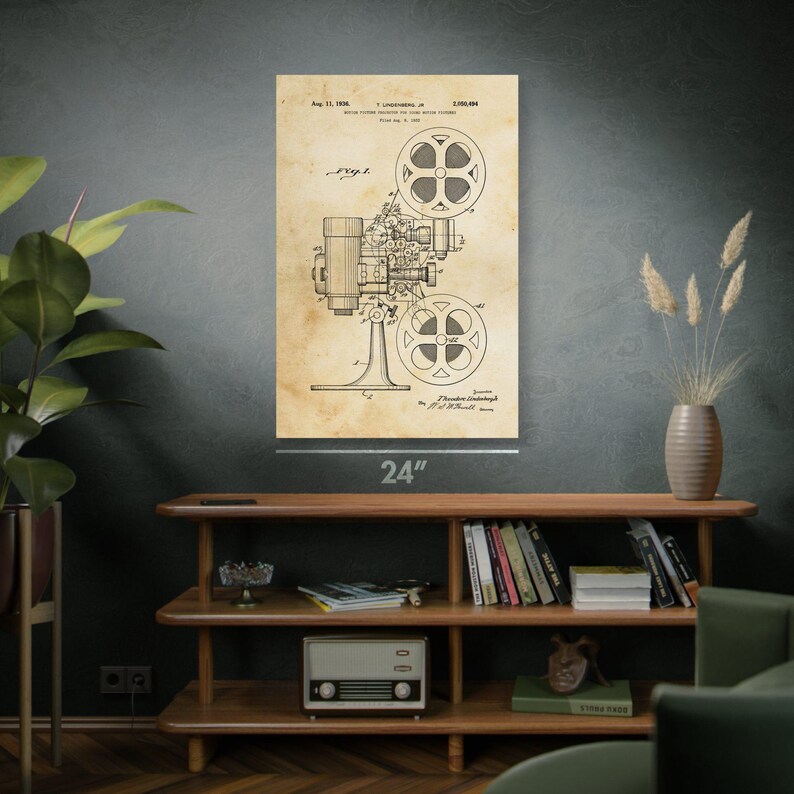 Film Projector Patent Art Print: Actor Gift, Filmmaker image 4