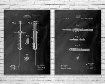Vintage Medical Patent Prints: Doctor Office Wall Art - Etsy
