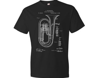 Concert Tuba Shirt, Musician Gift, Marching Band Tee, Music Class Shirt, Tuba Apparel, Music Teacher Gift, Band Director Gift, Tuba T Shirt