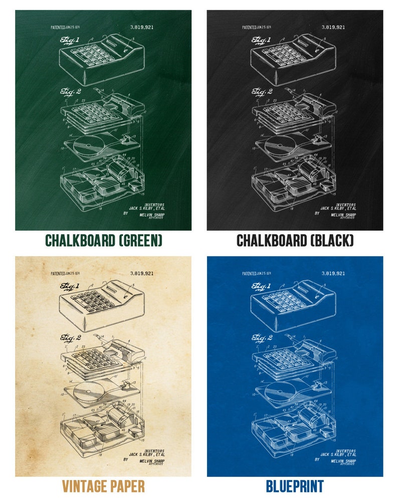 Framed Calculator Wall Art Print Math Teacher Gift Etsy