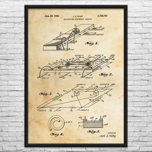 Microchip CPU Patent Art Print: Computer Art, Lab Wall Art