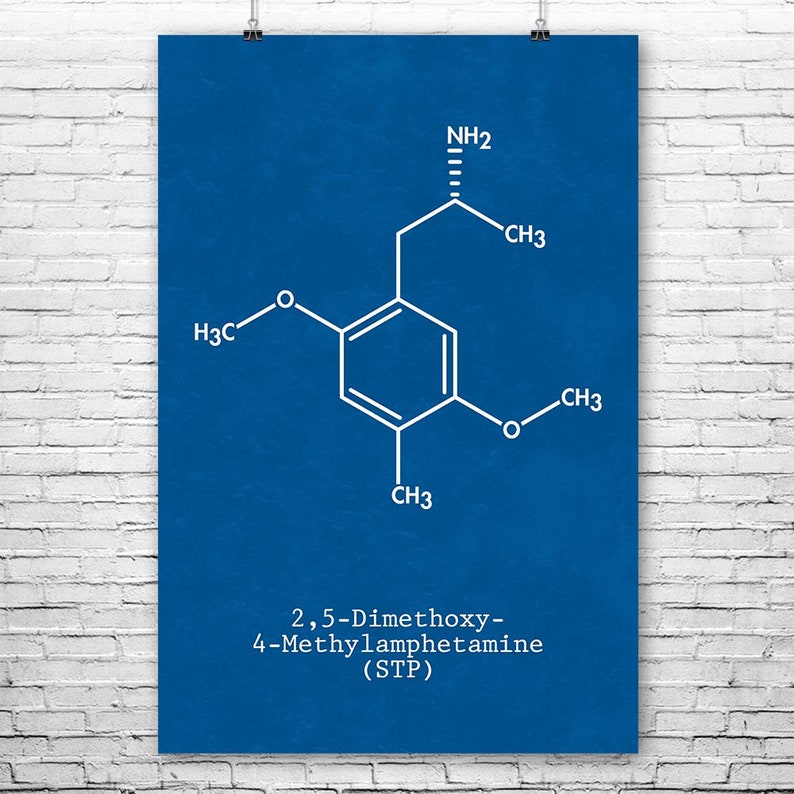 DOM STP Molecule Shirt Chemical Love Story Alexander Shulgin Psychedelic Music