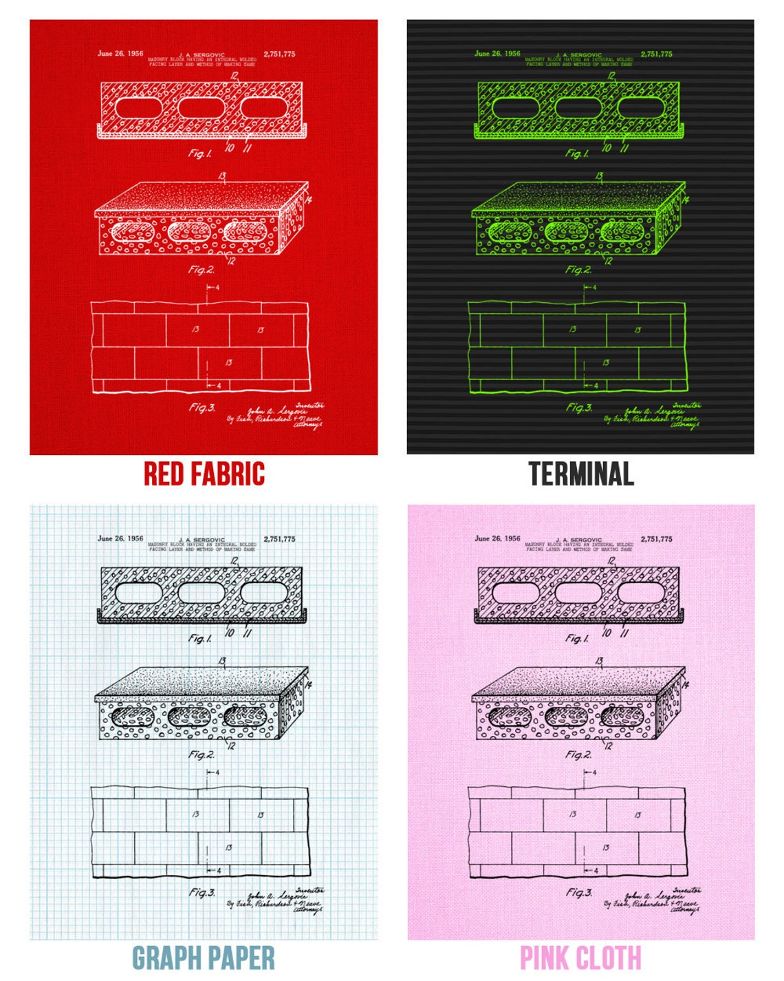 Cinder Block Poster Print Brick Layer Gift Construction Etsy