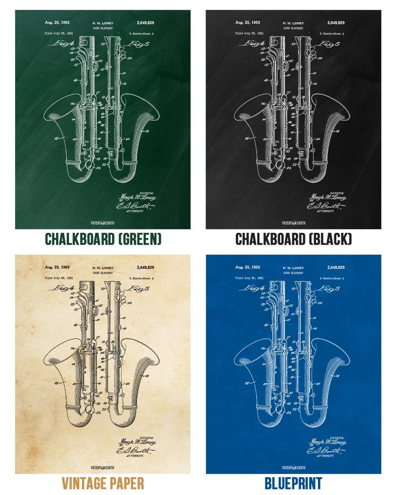 Framed Bass Wall Art Print Music Teacher Musician Etsy