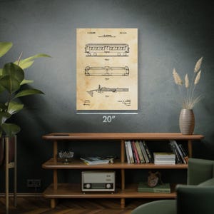 Subway Car Patent Wall Art | Poster, Canvas or Framed | Streetcar Art ...