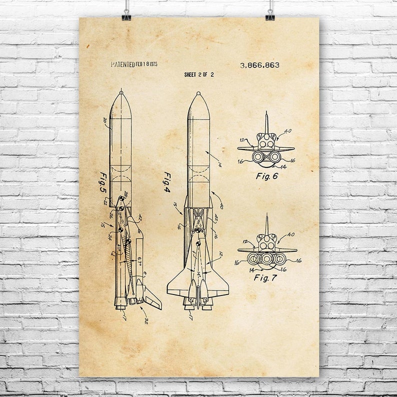 NASA Space Shuttle Enterprise Poster Print Astrophysics Student Astronaut Gift