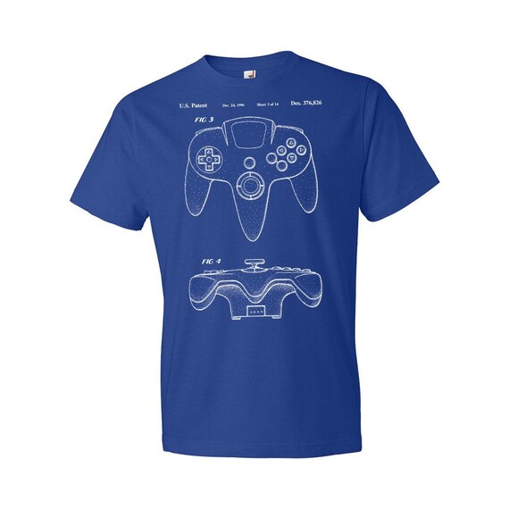 Nintendo 64 Controller Patent Shirt N64 Shirt Nintendo | Etsy