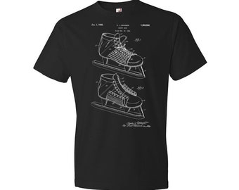 Hockey Ice Skate Patent Shirt, Hockey Gifts, Gift For Coach, Ice Skating Gifts, Hockey T Shirt, Gifts For Men, Dad Gifts, Sports T Shirts