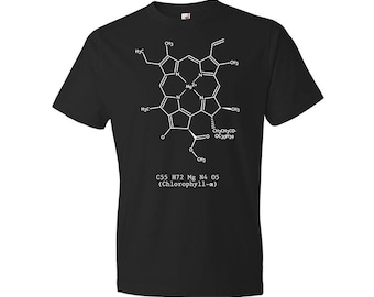 Chlorophyll Molecule T-Shirt: Biology Tee, Botany Student Gift
