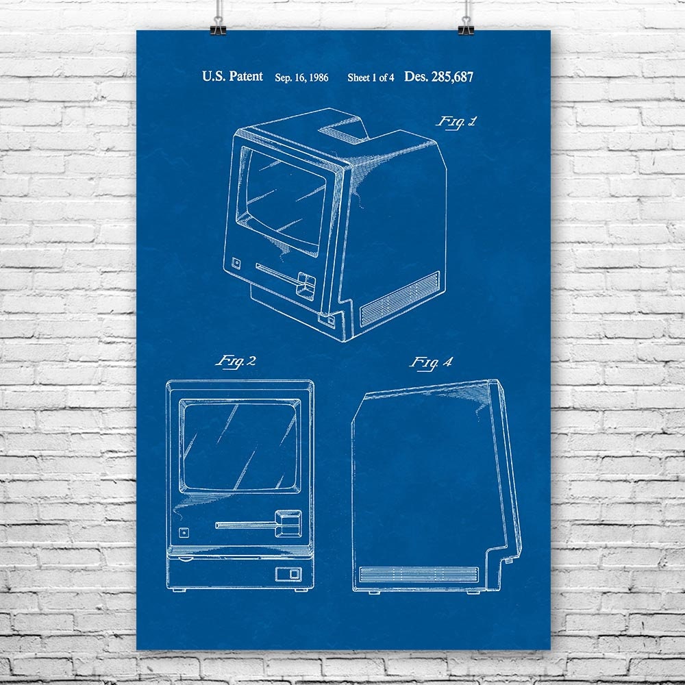 Apple Macintosh Computer Poster Print Mac Art Print Computer Etsy