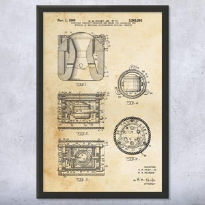 Particle Velocity Detector Patent Wall Art | Poster, Canvas or Framed | Physicist Gift, Laboratory Art, Engineer Gift, Science Teacher Gift
