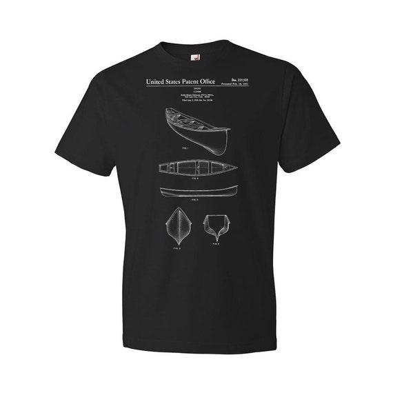 Kayak Canoe Patent Shirt, Outdoorsman Gifts, Fishing T Shirts