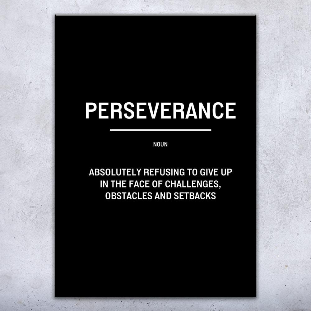 Perseverance Poster Example Perseverance Motivational Print: Inspirational Poster, Office Decor - Etsy