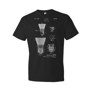Badminton Shuttlecock Patent Shirt, Gift For Coach, Badminton Gifts, Sports Gifts, Sports T Shirts, Gifts For Women, Gifts For Men