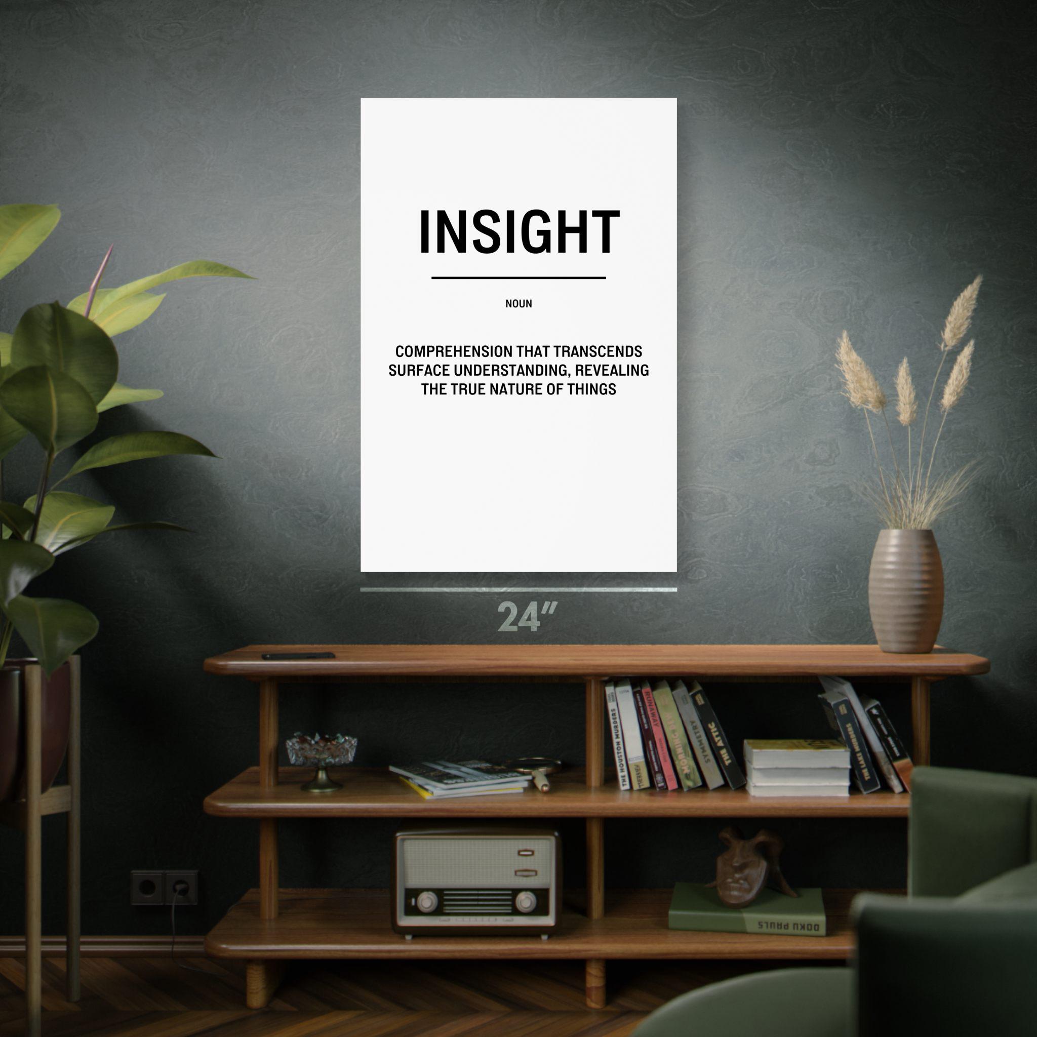 Insight Motivational Print: Inspirational Poster, Office Decor - Etsy