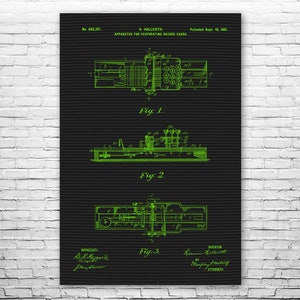 Hollerith Card Puncher Poster Print, Programmer Gifts, Punch Card Art ...