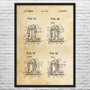 Mechanical Keyboard Buckling Spring Patent Art Print: Programmer Gift, Computer Lab Decor