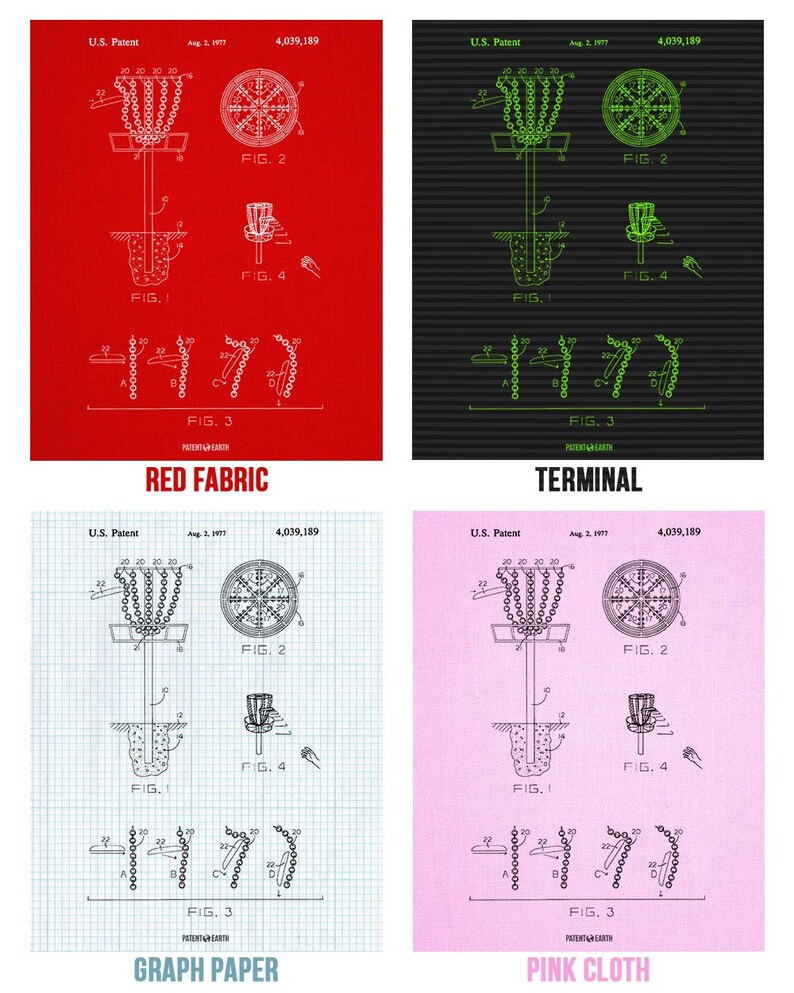 Framed Disc Golf Goal Wall Art Print Disc Golf Gift Disc Etsy