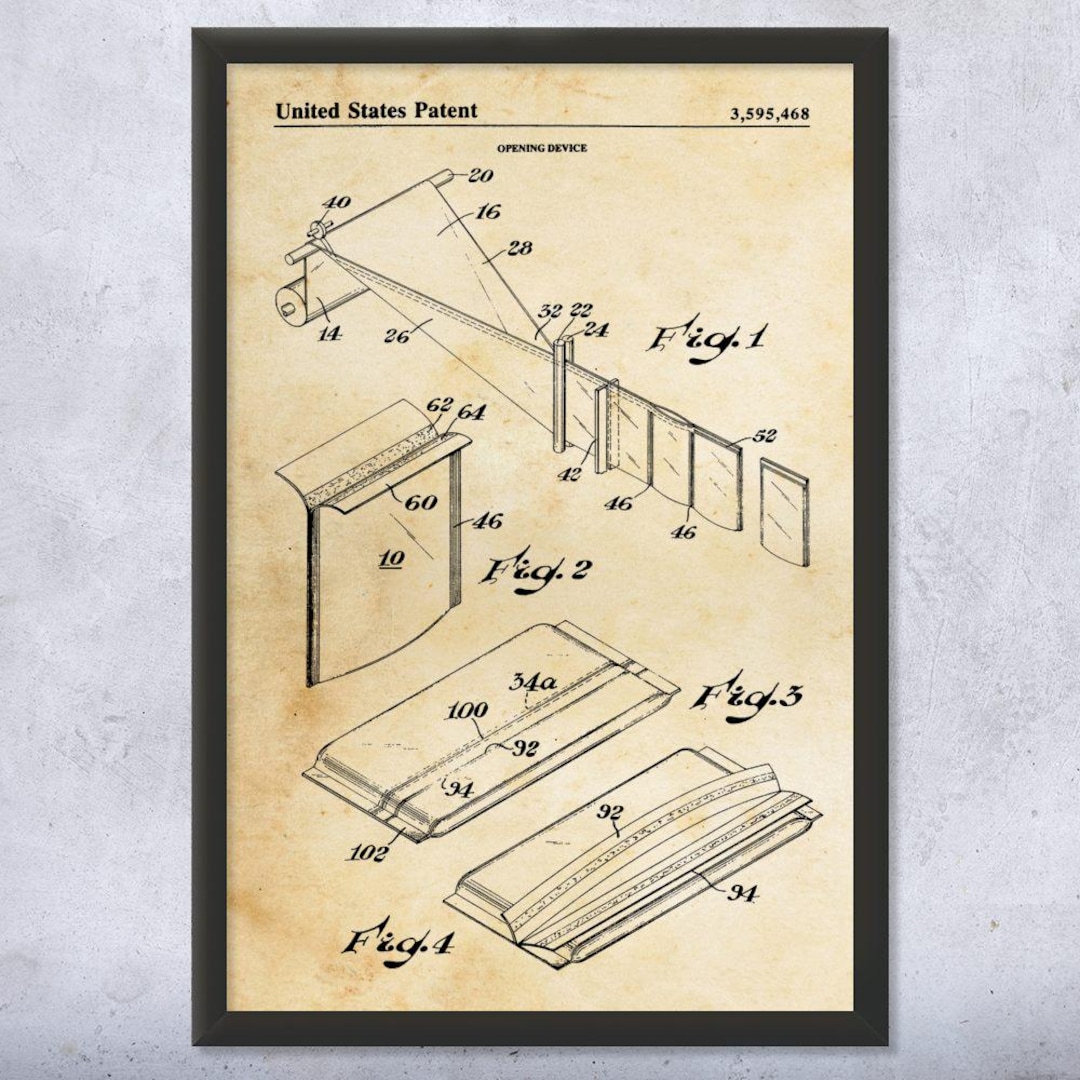 American Cheese Patent Wall Art | Poster, Canvas or Framed | Dairy Art ...