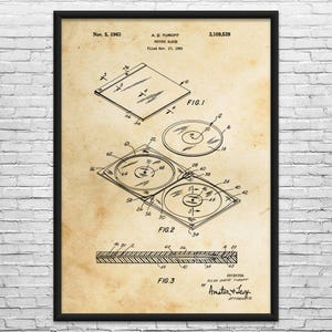 CD Case Patent Art Print: Musician Gifts, Music Wall Art