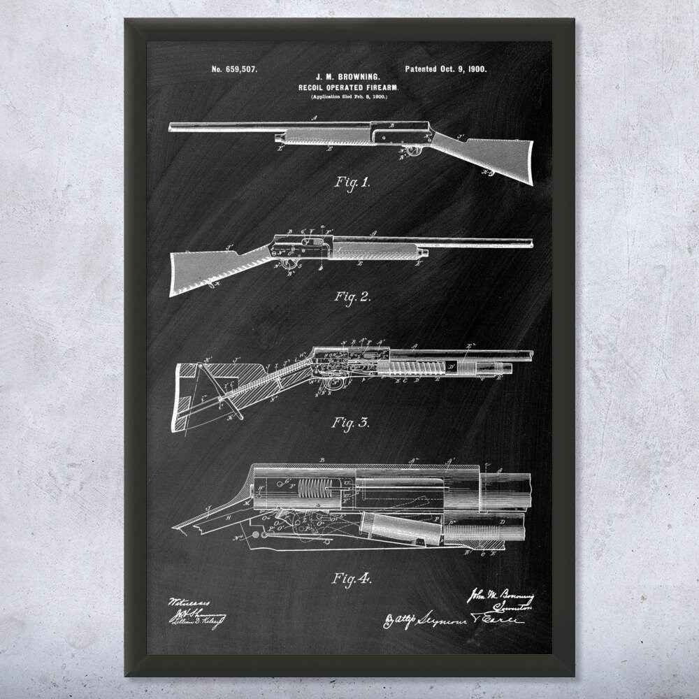 Details about / Browning Auto 5 Shotgun Patent Shirt Hunter Gift Shotgun Blueprint Marksman Gift