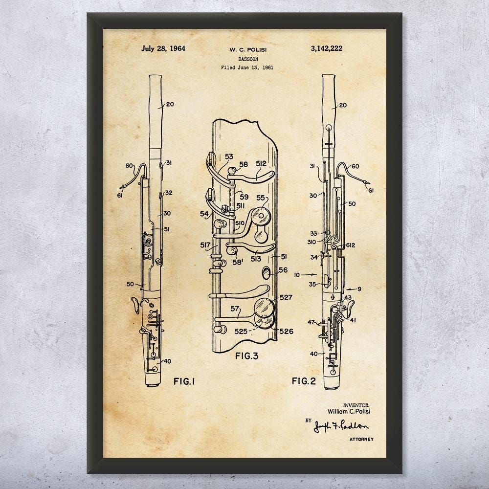 Bassoon Art - Etsy, image size:1000x1000