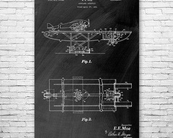 Aircraft Carrier Catapult Poster Print, Air Force Art, US Navy, Pilot Gift, Military Decor, Cadet Gift, Aviator Gift, Aeronautics Art