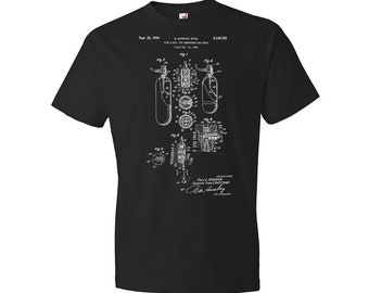 Diving Air Tank Flow Signal Patent Shirt, Diving T Shirts, Gifts For Men, Sports Gifts, Scuba T Shirts, Gifts For Women, Gifts For Him